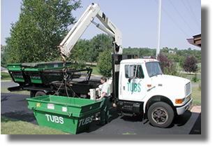 TUBS 3, 6 or 9 cubic yards crane delivery